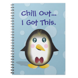 Caderno Espiral Chillin' Penguin