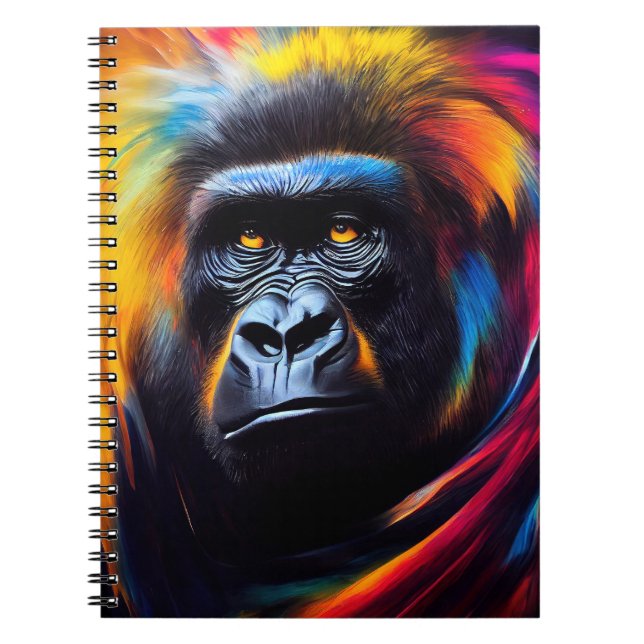 Caderno Espiral Chimpanzé Ape Animal Discovery Adventure Nature (Frente)