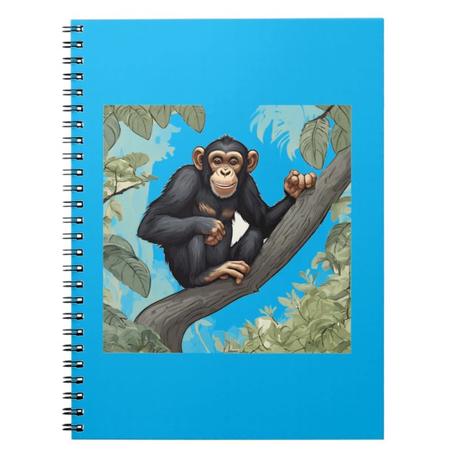 Caderno Espiral Chimpanzé-Cute (Frente)