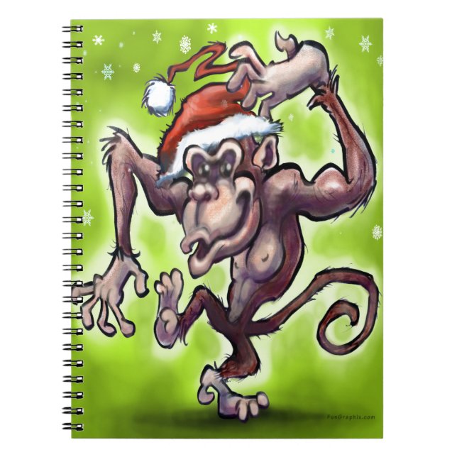 Caderno Espiral Chimpanzé Natal (Frente)
