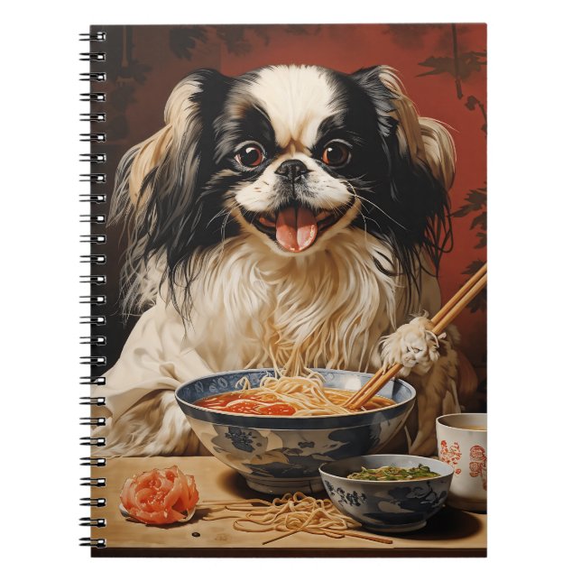 Caderno Espiral Chin Eating Ramen Japonês (Frente)