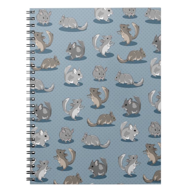 Caderno Espiral Chinchillas bonitas (Frente)
