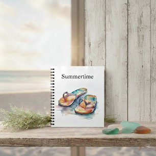 Caderno Espiral Chinelos Rainbow Reef, personalizado