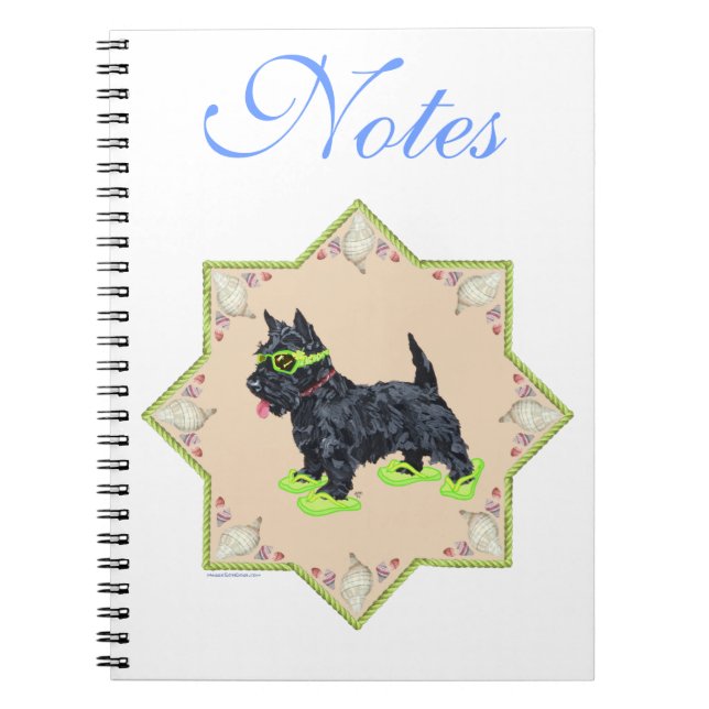 Caderno Espiral Chinelos Verdes (Frente)