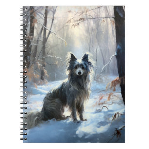 Caderno Espiral Chinês Pinto Que Neve Natal