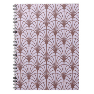 Caderno Espiral Chinês Tradicional: Fundo do Padrão Retroativo.