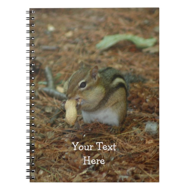 Caderno Espiral Chipmunk Bonito Com Notebook Animal Nut (Frente)