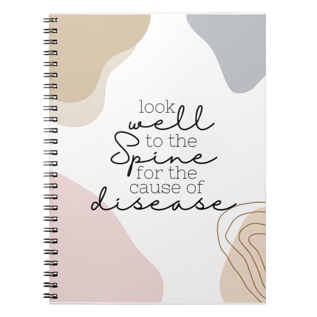 Caderno Espiral Chiropractic, Chiropractor, Foto para Notebook (Frente)