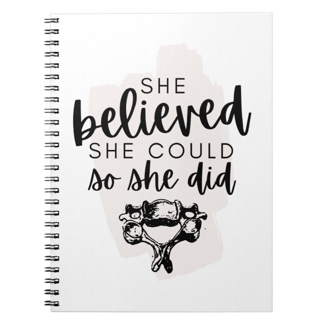 Caderno Espiral Chiropractic Notebook, Chiropractic Student, Chiro (Frente)