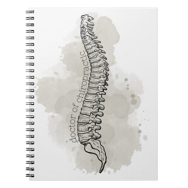 Caderno Espiral Chiropractic Notebook, Chiropractor, Chiro Gift,  (Frente)