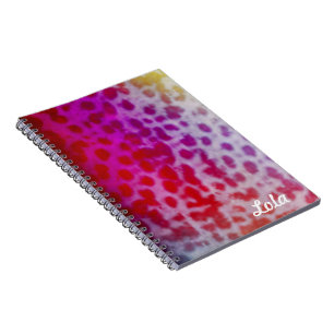 Caderno Espiral Chita do arco-íris