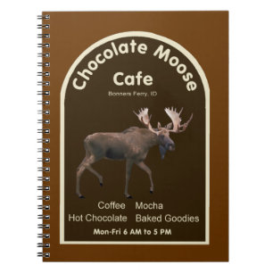 Caderno Espiral Chocolate Moose Café
