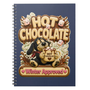Caderno Espiral Chocolate Quente Aprovado para o Inverno Aconchega