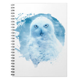 Caderno Espiral Chouette Oiseau Animal Vie Sauvage Forêt Nature