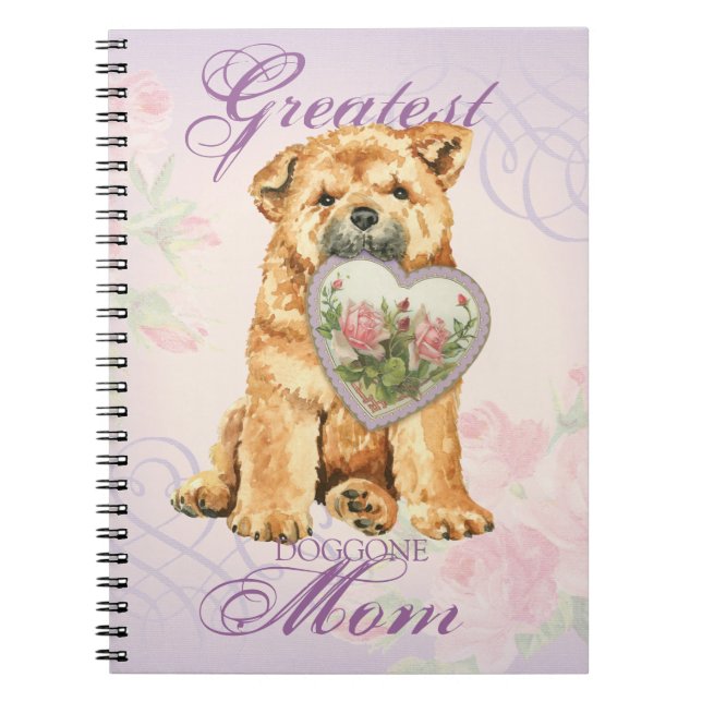 Caderno Espiral Chow Heart Mãe (Frente)