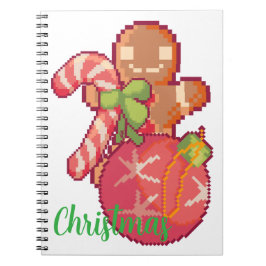 Caderno Espiral Chrisrmas memories pixelart, Pixel Art 