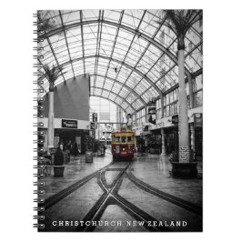 Caderno Espiral Christchurch City Tour Tram New Zealand Notebook