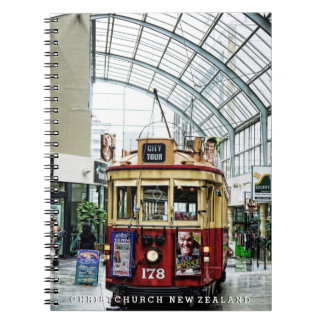 Caderno Espiral Christchurch City Tour Tram no.178 New Zealand