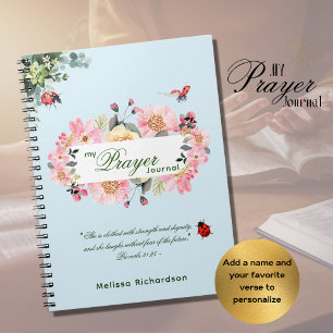 Caderno Espiral Christian Faith Gift Personalizado DIÁRIO de PRAYE