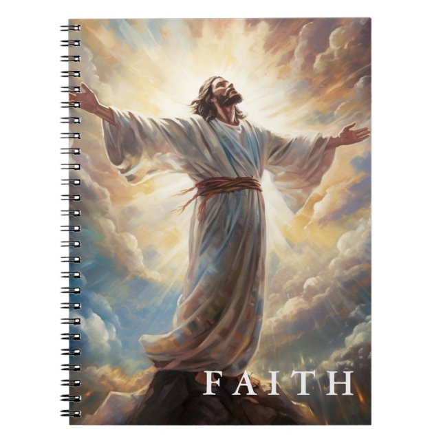 Caderno Espiral Christian Faith Jesus Notebook (Frente)