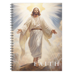 Caderno Espiral Christian Faith Jesus Notebook