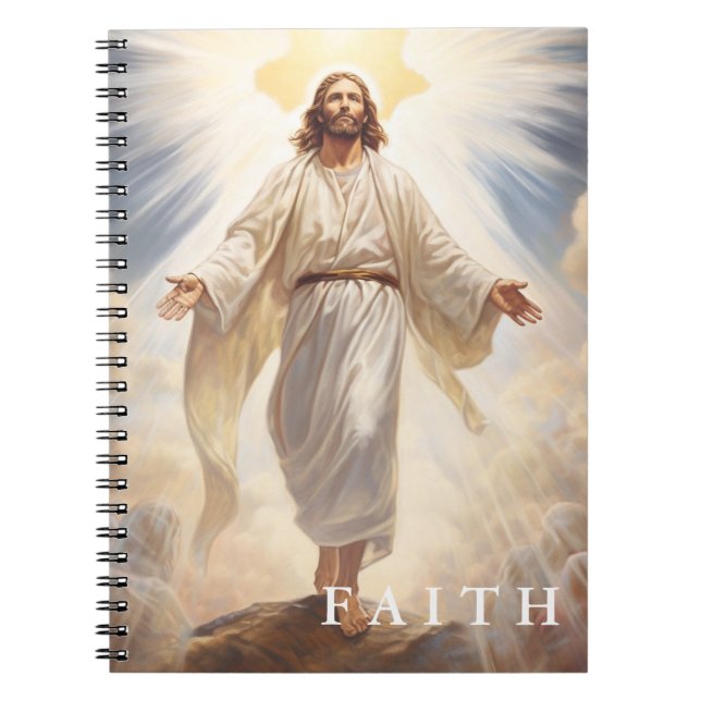 Caderno Espiral Christian Faith Jesus Notebook (Frente)