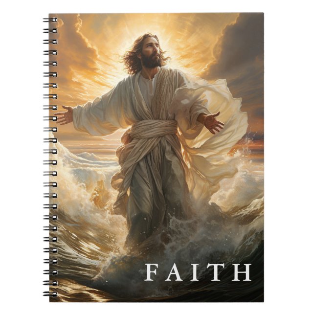 Caderno Espiral Christian Faith Jesus Notebook (Frente)