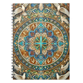 Caderno Espiral Christian Mandala Inspirational