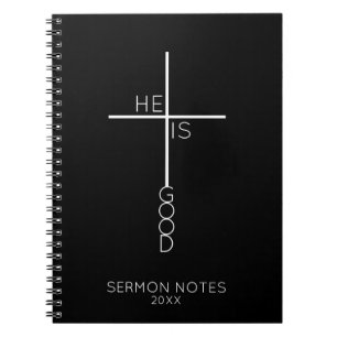 Caderno Espiral Christian Minimalista da Abstrato Personalizada