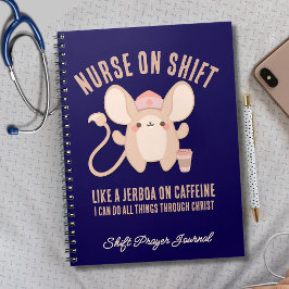 Caderno Espiral Christian NURSE EM SHIFT Jerboa Café Night Shift