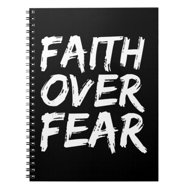 Caderno Espiral Christian Quote Gift Bible Verse Saying Mens Faith (Frente)