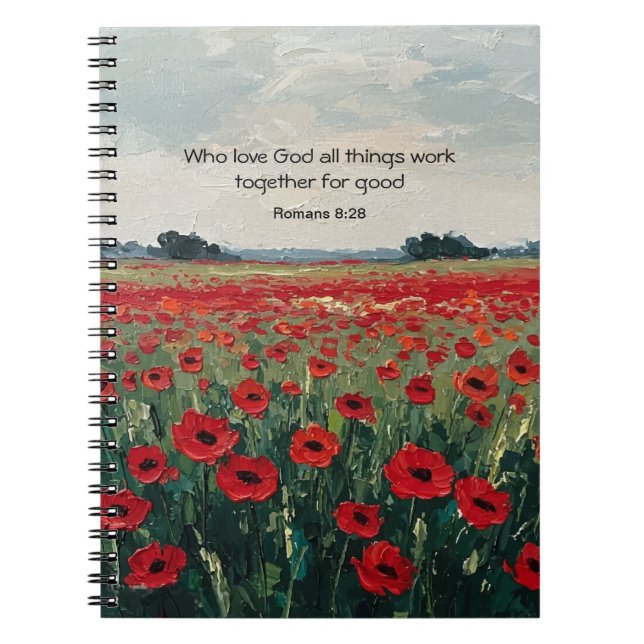 Caderno Espiral Christian Scripture Spiral Photo Notebook (Frente)