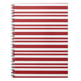 Caderno Espiral Christmas Candy Cane Stripes