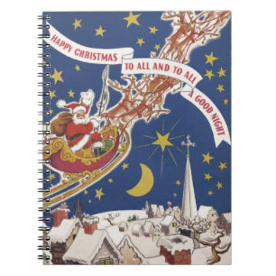 Caderno Espiral Christmas Greetings Notebook