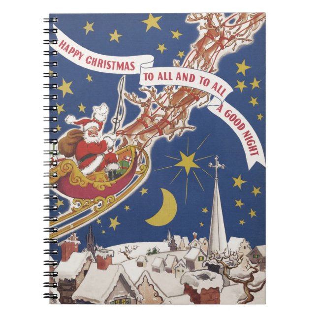 Caderno Espiral Christmas Greetings Notebook (Frente)