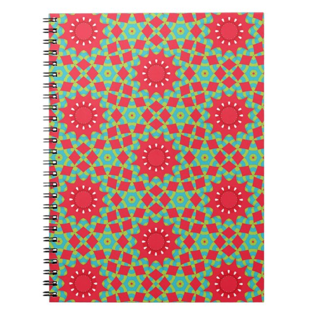 Caderno Espiral Christmas Holiday Charm Pattern  (Frente)