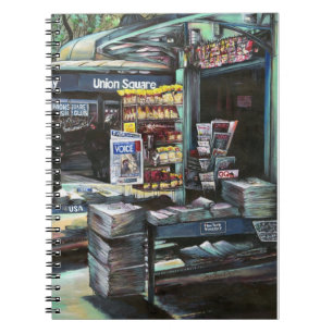 Caderno Espiral Chrysocolia Morning, Union Square, NYC