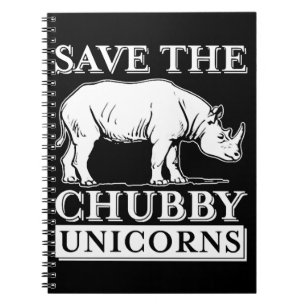 Caderno Espiral Chubby Unicorns