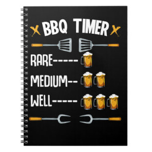 Caderno Espiral Churrasco Cilindro Raro Da Bebida De Médio Porco
