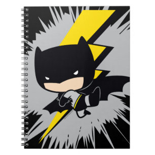 Caderno Espiral Chute de Relâmpago Chibi Batman