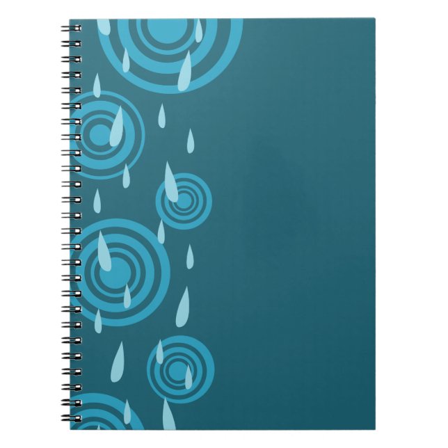 Caderno Espiral Chuva Azul (Frente)