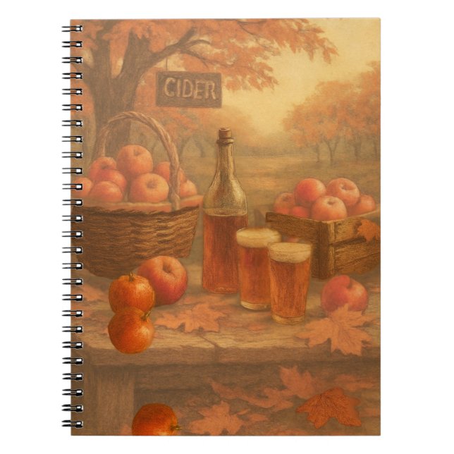 Caderno Espiral Chuva de Outono (Frente)