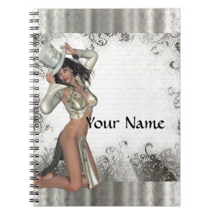 Caderno Espiral Chuva de prata