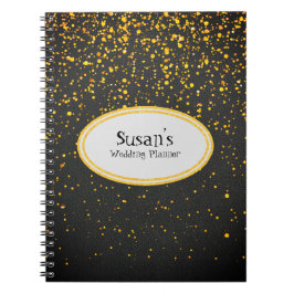 Caderno Espiral Chuva Dourada