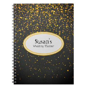 Caderno Espiral Chuva Dourada