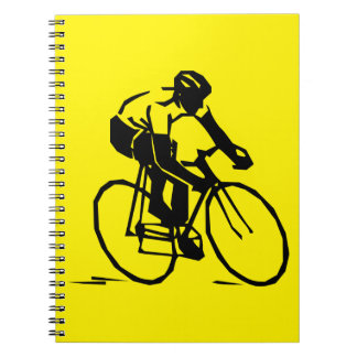 Caderno Espiral Ciclismo amarelo