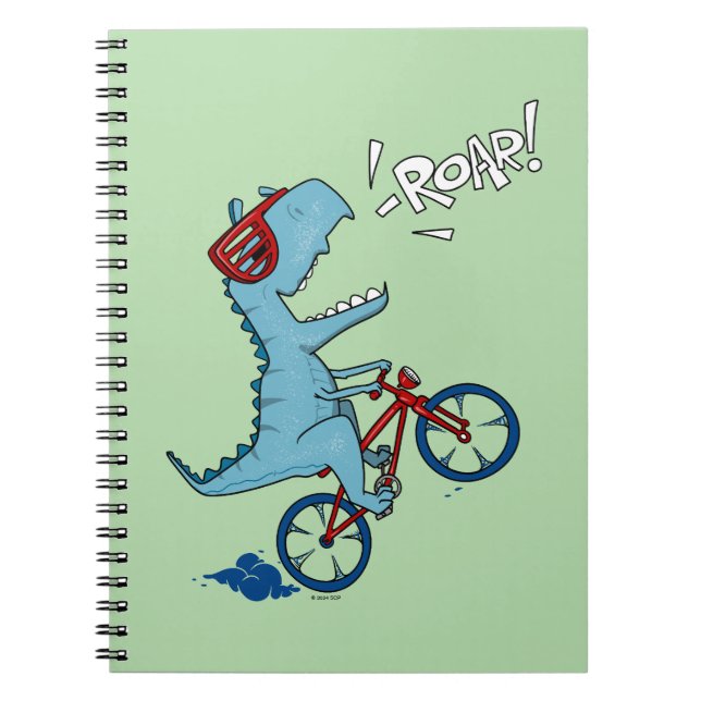 Caderno Espiral Ciclismo T-Rex Rugido (Frente)