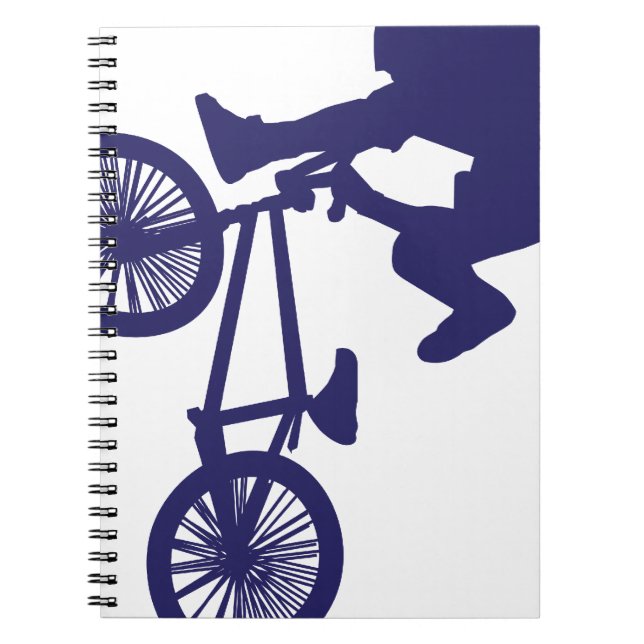 Caderno Espiral Ciclista de BMX (Frente)