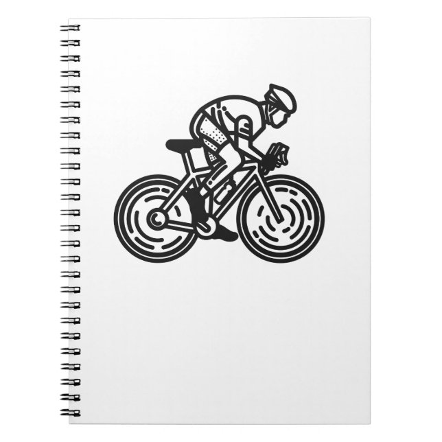 Caderno Espiral ciclista de velocidade (Frente)