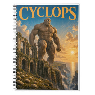 Caderno Espiral Cíclope, Monstro de Fantasia Gótica